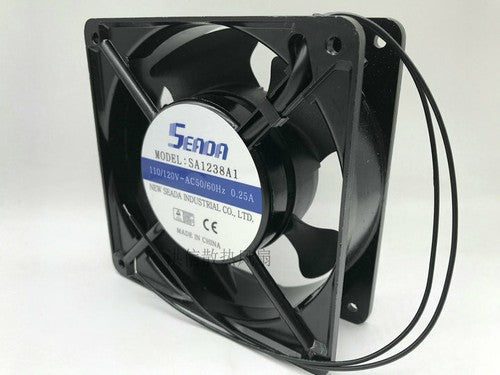 1 PCS SEADA Fan SA1238A1 AC 110V 0.25A 12038 12CM 2 Wire