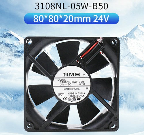 NMB 3108NL-05W-B50 8020 24V 0.19A 8cm ABB Inverter Fan