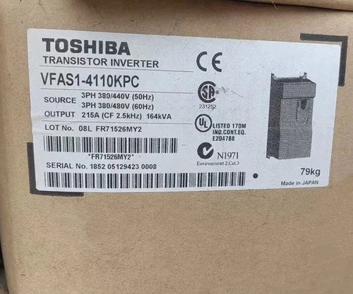 VFAS1-4110KPC  TOSHIBA VFAS14110KPC INVERTER 380V 110KW