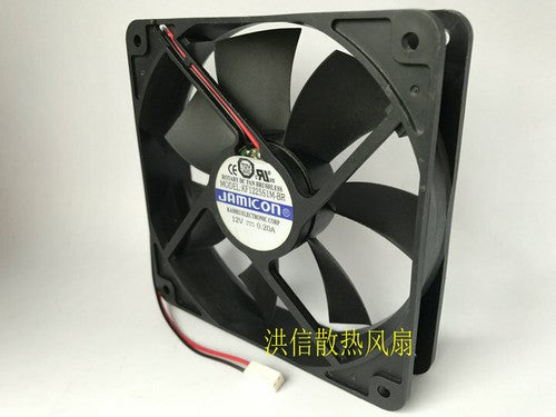 1 PCS JAMICOM Fan KF1225S1M-BR DC12V 0.20A 12025 12CM 2 Pin cooling fan