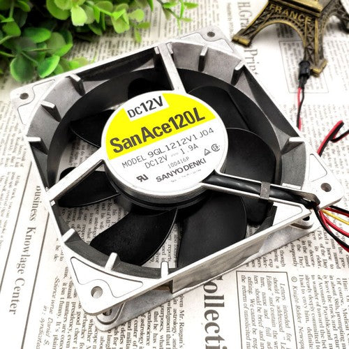Sanyo 12V 1.9A 9GL1212V1J04 12038 12CM high air volume aluminum frame fan