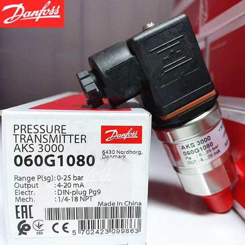 1pcs Danfoss AKS3000 060G1080 0-25bar Pressure Transmitter Sensor