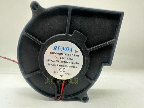 1 PCS  7cm turbo blower fan 2 wire  Fan RBH7530S24N32A DC24V 0.17A 7530