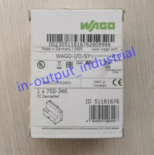 WAGO 750-346 PLC Module In Box 750346 750-346#P