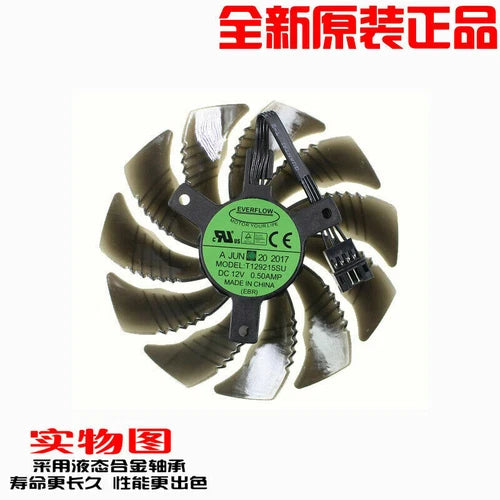 1PC  T129215SU fan diameter 87mm  GTX 1070 WINDFORCE OC 8G graphics fan