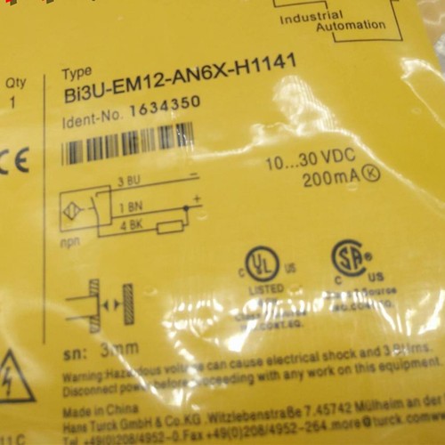1PC  Turck Proximity Switch Bi3U-EM12-AN6X-H1141 Free shipping#LJ