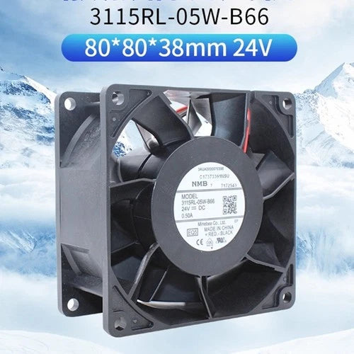 1X 4 Lines   Inverter Pwm Fan NMB-MAT7 3115RL-05W-B66 24V 0.50A 12W 8cm 8038