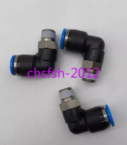 3 PCS   Quick Insert Screw Union L-shaped QSL-1/8-6 153046