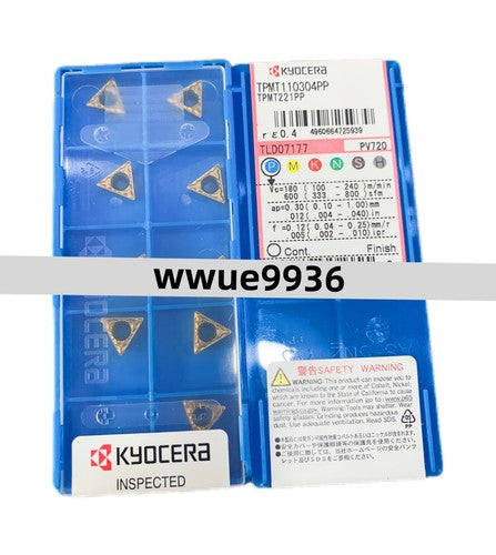 10pcs/Box Kyocera TPMT110304-PP TPMT110304PP PV720 TPMT221PP Carbide Blade
