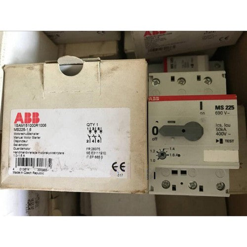 One   Abb MS225-1.6 1.0-1.6A Circuit Breaker spot stock