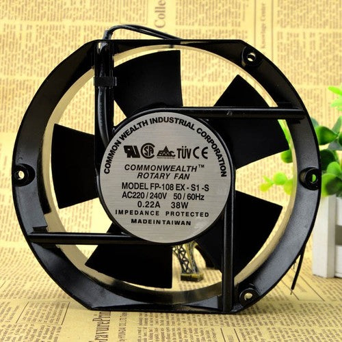 1 PCS COMMONWEALTH Rotary Fan FP-108EX-S1-S AC220/240V 0.22A 17251 17CM 2 wire