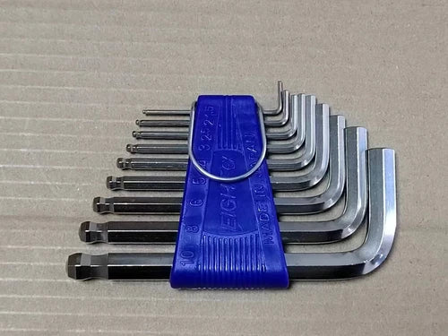 1pcs  taper head hex wrench set 1.5-10MM  TS-9