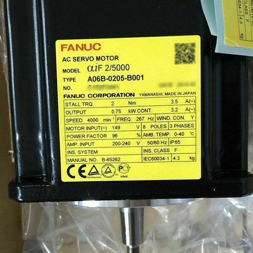 For FANUC A06B-0205-B001  servo motor Free Shipping