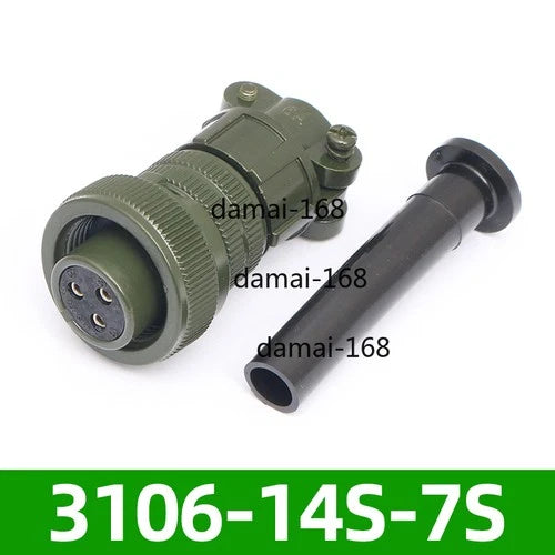 QTY:1 for  3pin Servo Connector Ation Plug MS3106A14S-7S MS3102A14S-7P