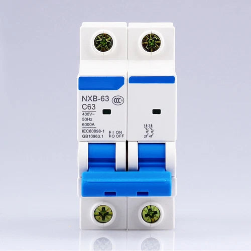 1PC For  NXB-63 2P 63A Series Leakage Protector C-Type Circuit Breaker