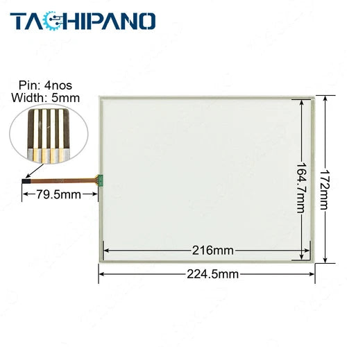 1X for GF-VEDOML-104CT-VW1-00-00-G Touch Panel Touchpad Screen Glass