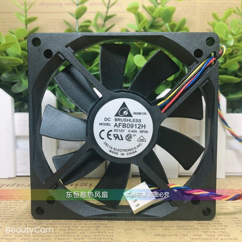 1 PCS Delta Fan AFB0912H DC 12V 0.40A 9015 9CM 4-wire Cooling fan