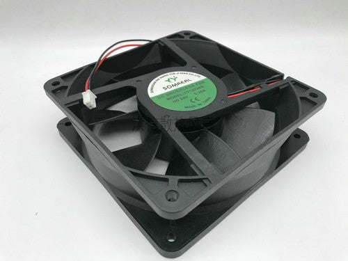1 pcs SOMREAL Fan XY12038S DC 24V 0.35A 12038 12CM 2 Pin cooling fan