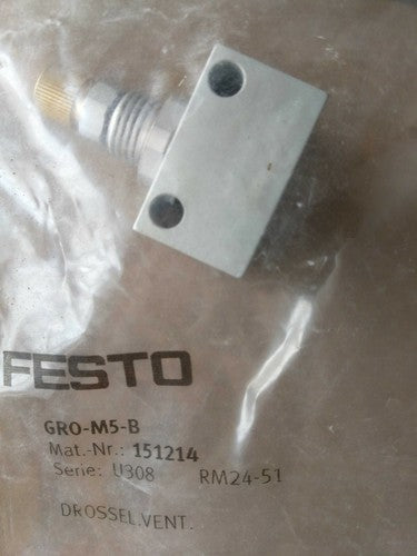 1 pcs FESTO GRO-M5-B 151214 Throttle valve