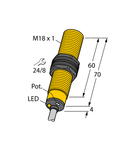 For TURCK BC5-S18-AN4X 25031 Inductive sensor NPN