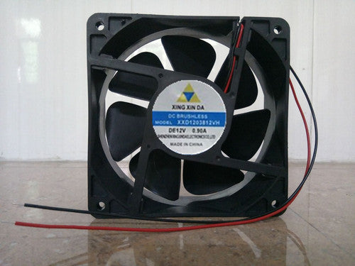 1 pcs XING XIN DA Fan XXD1203812VH DC 12V 0.90A 12038 12CM 2 wire