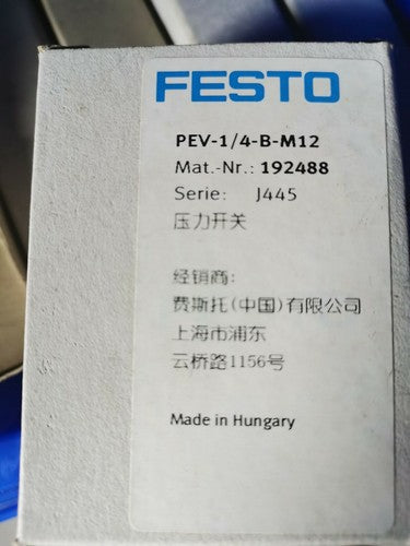 1 PCS FESTO Pressure switch PEV-1/4-B-M12 192488