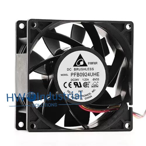 DELTA PFB0924UHE DC24V 1.22A 9238 9CM Inverter Cooling Fan