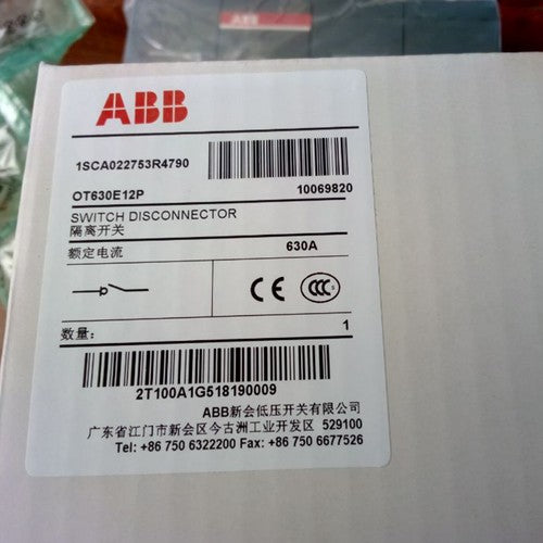 one  abb OT630E12P 1SCA027753R4790 Isolation switch Fast Shipping