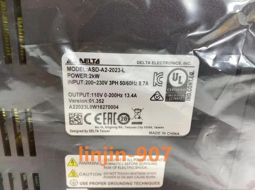 1PC  Delta servo drive ASD-A2-2023-L (UPS or ) One year warranty