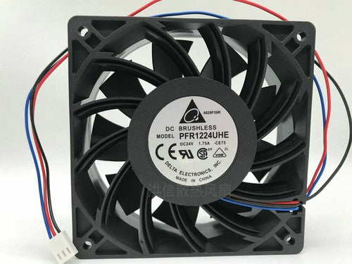 1 PCS DELTA Fan PFR1224UHE-CE75 DC24V 1.75A 12038 12CM 3 Pin PFR1224UHE