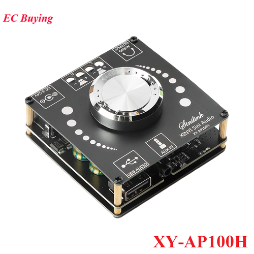 AP100L AP100H 100W Power Stereo Amplifier Board Bluetooth 5.0 AUX Digital Amp