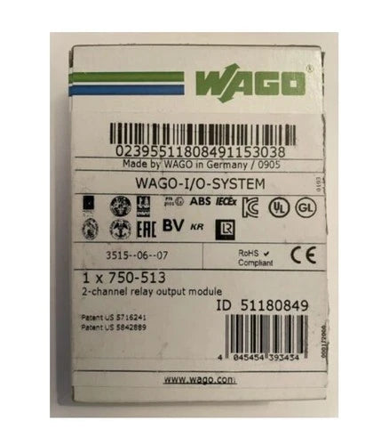 750-513  WAGO 750-513 2 Channel Relay Output Module 750 513