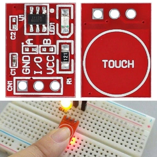 50pcs Touch Button Modular Self-Locking Micro Capacitive Single  Ttp223