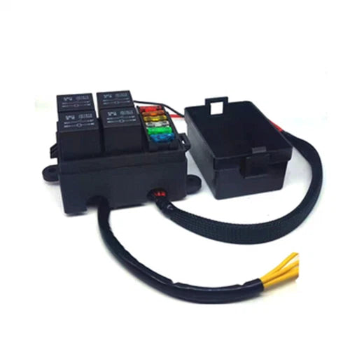 With 4 relay terminals Line retrofit engine compartmen 40A Automobile safety box