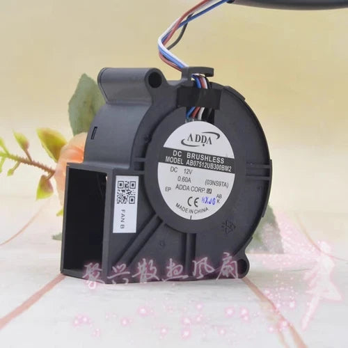 1PC   4-Wire Turbo Blower Fan  AB07512UB300BM2 DC12V 0.6A 7.7CM