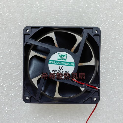 1 PCS C&C Fan CHA12012BH-A38B DC12V 0.70A 12038 12CM 2 wire cooling fan