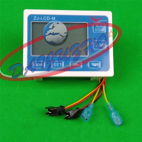 Flow Water Sensor Meter+Digital LCD Display control+Solenoid valve G1" ZJ-LCD-M