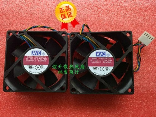 AVC Dual fan DS07025R12U DC 12V 0.70A 7025 7cm 4-wire 5 Pin cooling Fan