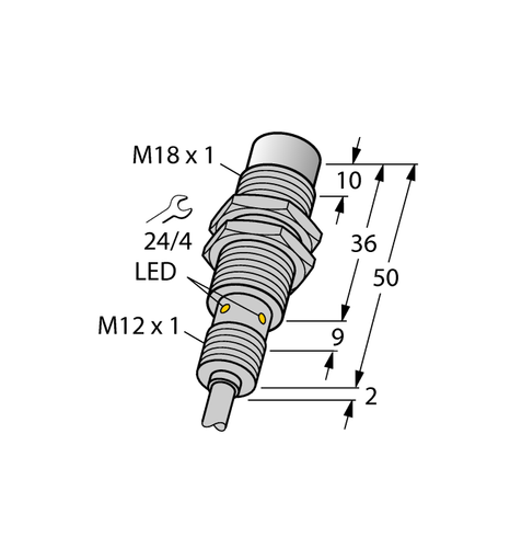 For TURCK NI15U-EM18WD-AN6X 1634836 Inductive sensor NPN
