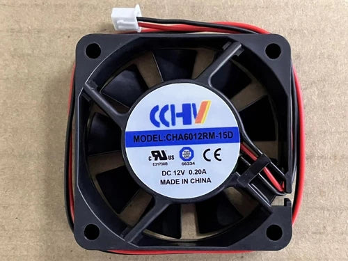 1X  2-wire chassis inverter cooling fan CHA6012RM-15D 12V 0.20A 60*60*15mm