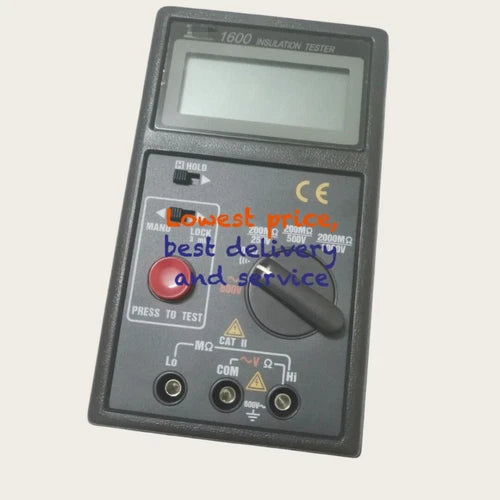 1X  200M /250V 200M /500V 2000M /1000V LCD Display TES-1600 Insulation Tester
