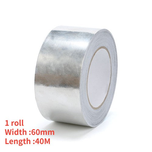60mmx40m Aluminum Foil Heat Radiation Shielding Tape Reflector Sealing Adhesive