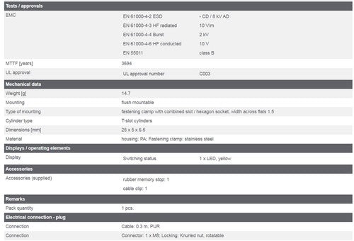 IFM MK5102 MKT302BBPKG/G/0.3/ASR Proximity Switch Sensor