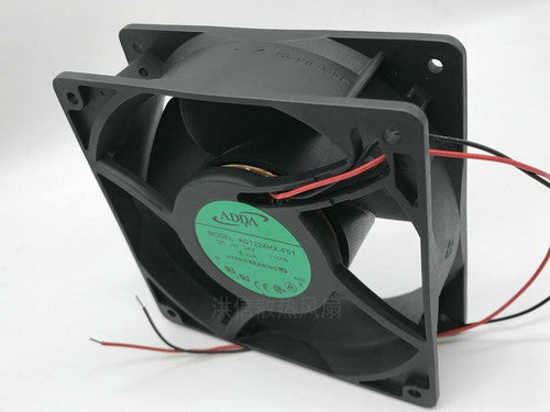 1 PCS ADDA Fan AD1224HX-F51 DC 24V 0.32A 120*38MM 2 Wire plastic cooling fan