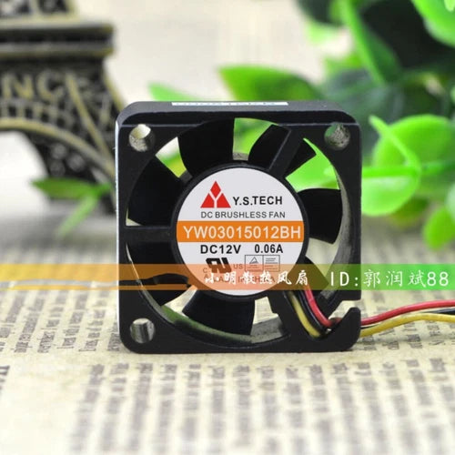 1X   Chassis Cooling Industrial Fan Micro YW03015012BH DC12V 0.06A 3cm 3015