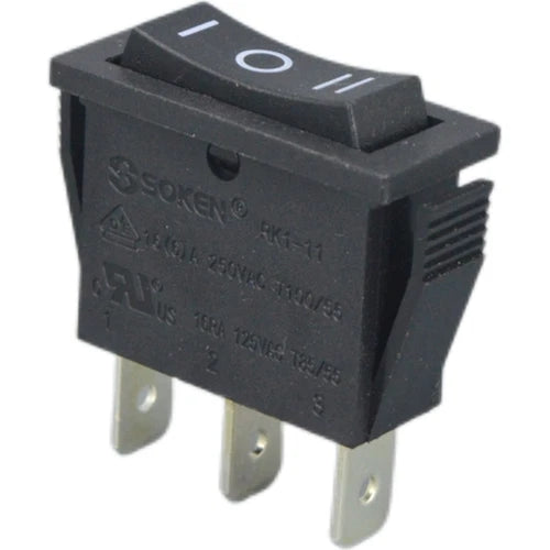 2pcs  3pins 3 positions Rocker Switch 16A 250VAC no lights   RK1-11