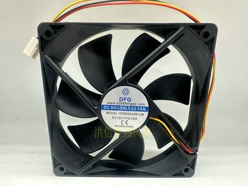 1 PCS DFG Fan DFG12025B12M DC12V 0.25A 12025 12CM 3 wire chassis cooling fan