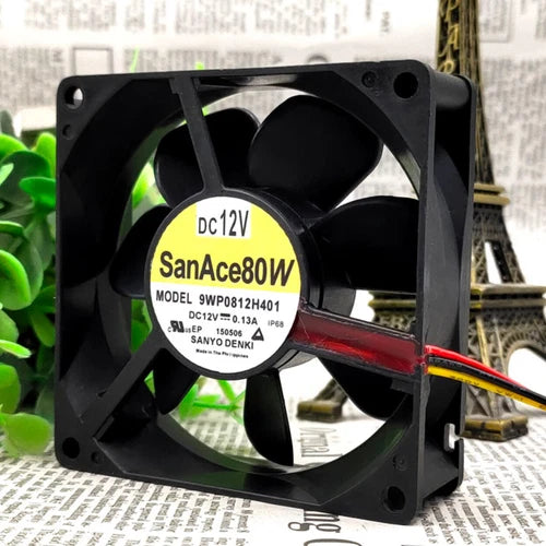 1PC waterproof mute industrial cooling fan  9WP0812H401 12V 8025 0.13A 8CM