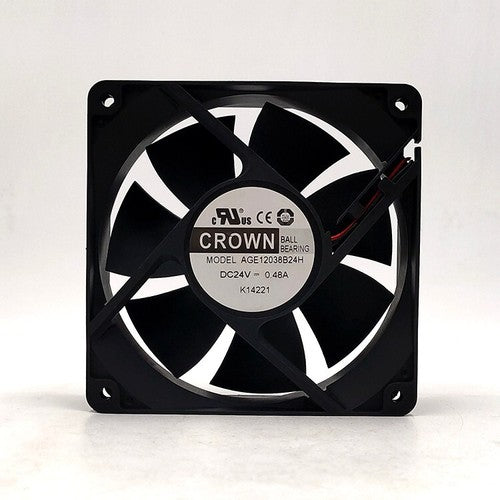 1 PCS CROWN Fan AGE12038B24U DC24V 0.48A 12038 12CM 2 Wire cooling fan