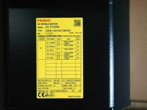 For FANUC A06B-1444-B213#0209  servo motor Free Shipping